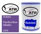 Preview: Subaru, Pacifica Blue Metallic, 23W: 500ml Lackdose, von ATW Autoteile West.